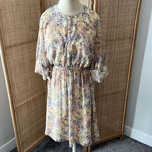 H&M floral middie Easter dress